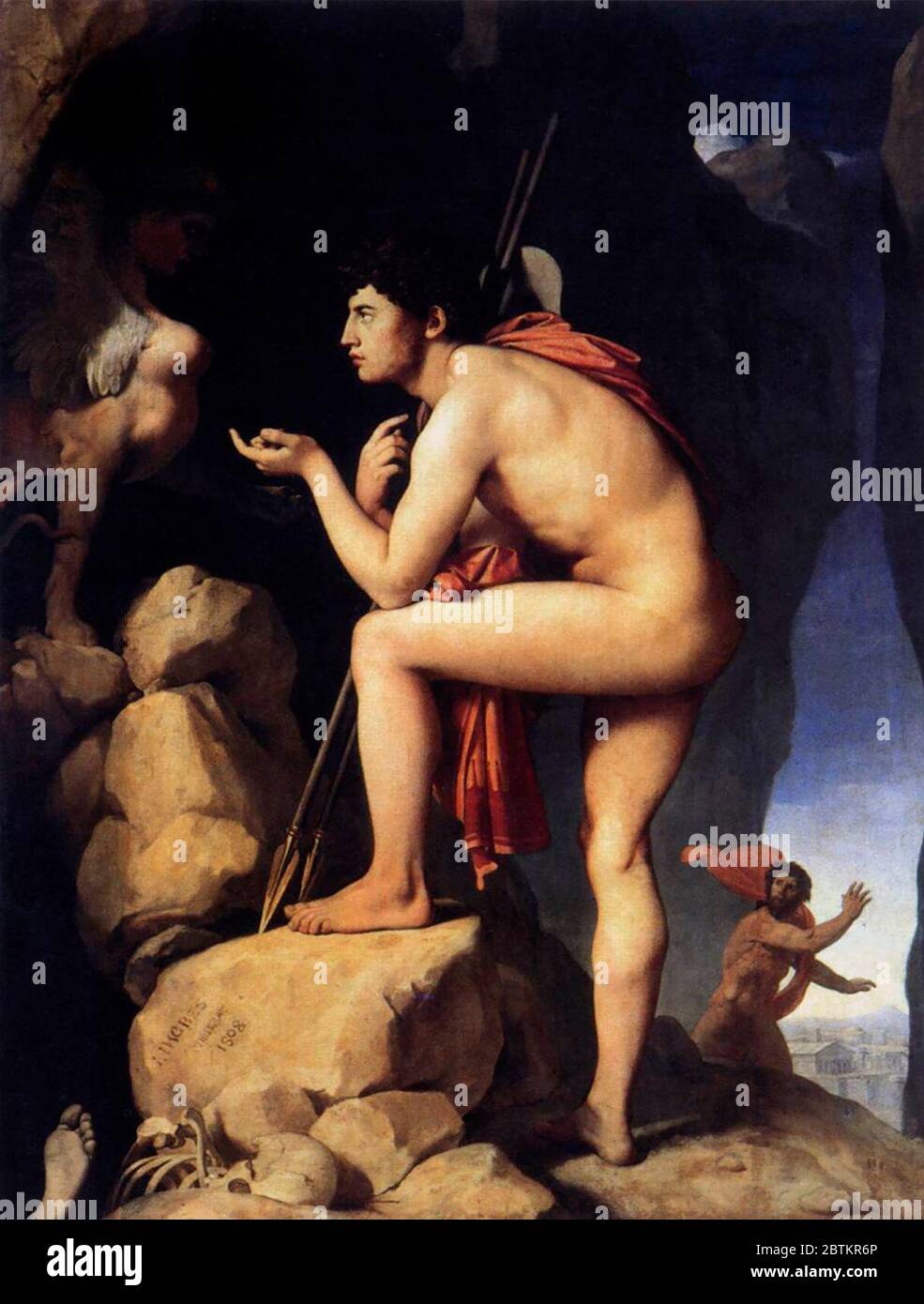 Oedipus et le Sphynx - Jean-Auguste-Dominique Ingres Banque D'Images