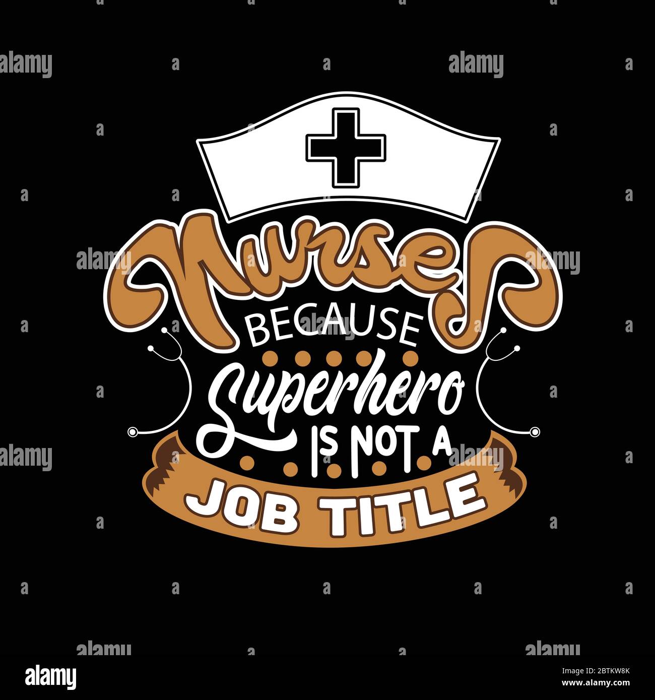 Citations d'infirmière et slogan Good for Poster. Infirmières parce que le super-héros n'est pas un titre de poste. Illustration de Vecteur