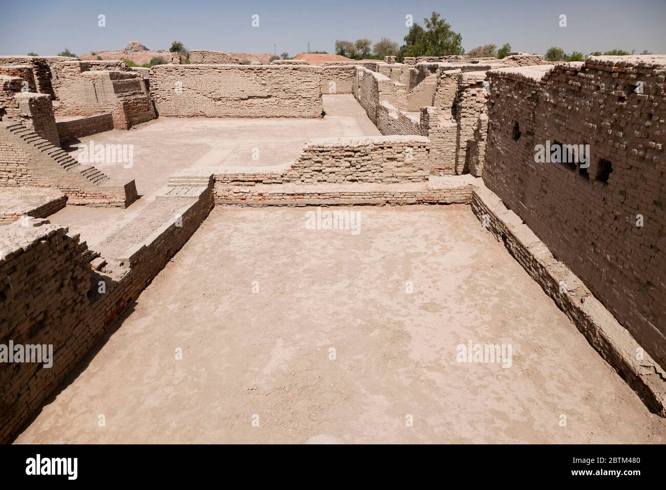 Mohenjo daro, région DK, site archéologique de la civilisation de la vallée de l'Indus, 2500 BCE, district de Larkana, province de Sindh, Pakistan, Asie du Sud, Asie Banque D'Images