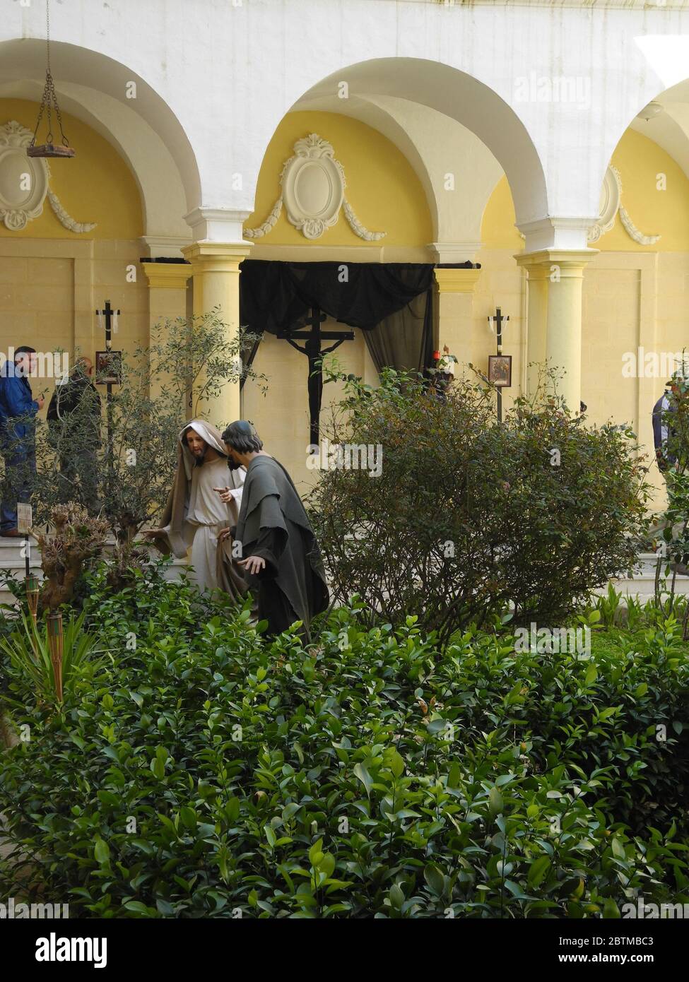 JARDIN DU COUVENT À PÂQUES Banque D'Images