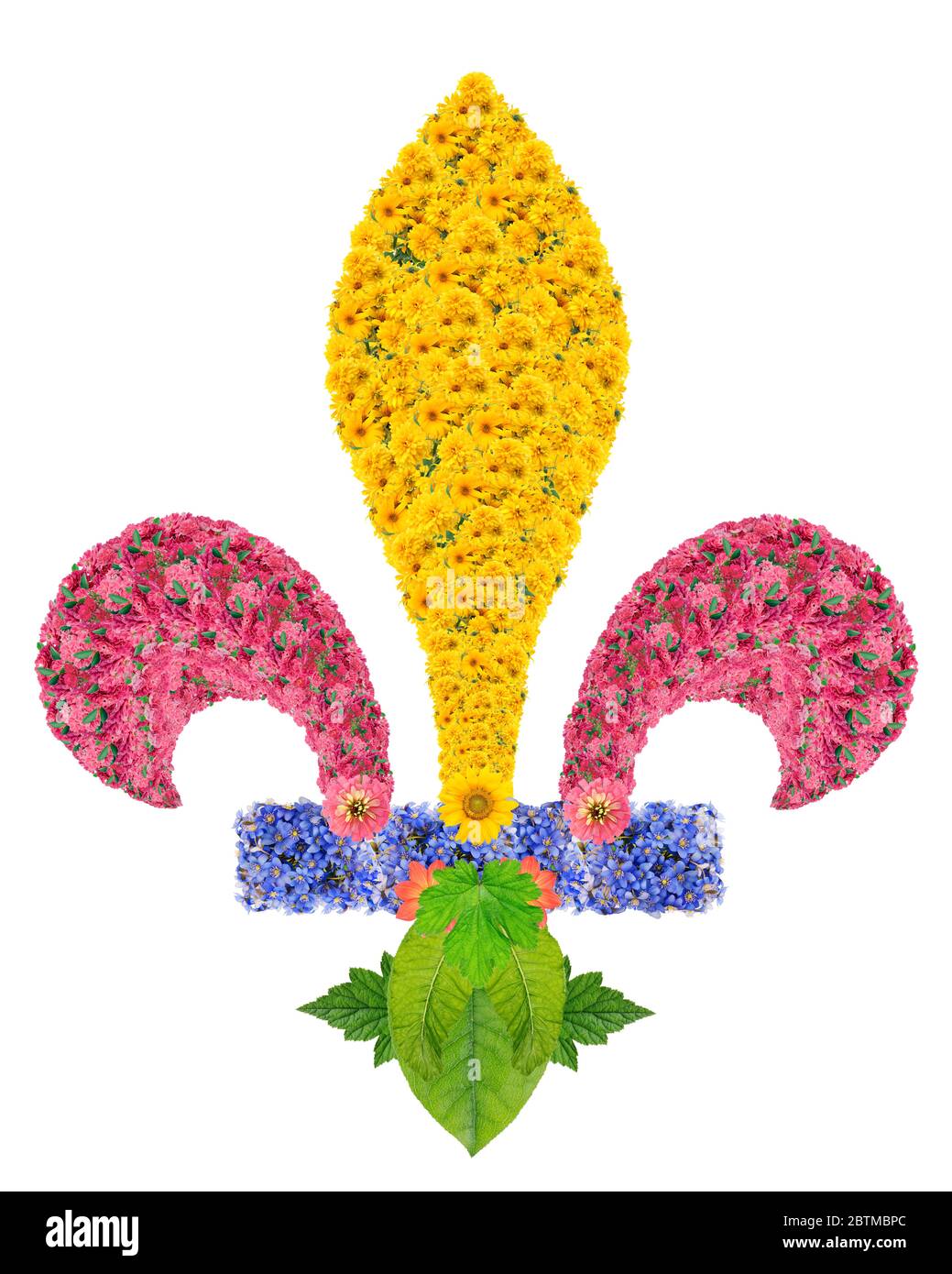 Le symbole Fleur-de-lis est apparu sur d'innombrables armoiries et drapeaux européens au fil des siècles, il est particulièrement associé à la Mo européenne Banque D'Images