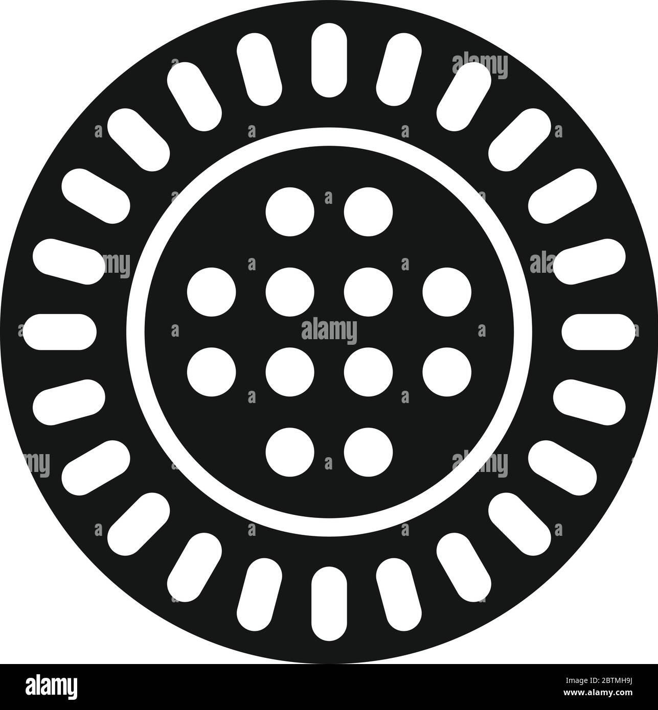 Icône en forme de biscuits. Illustration simple de l'icône vecteur de biscuits d'en-cas pour la conception de sites Web isolée sur fond blanc Illustration de Vecteur