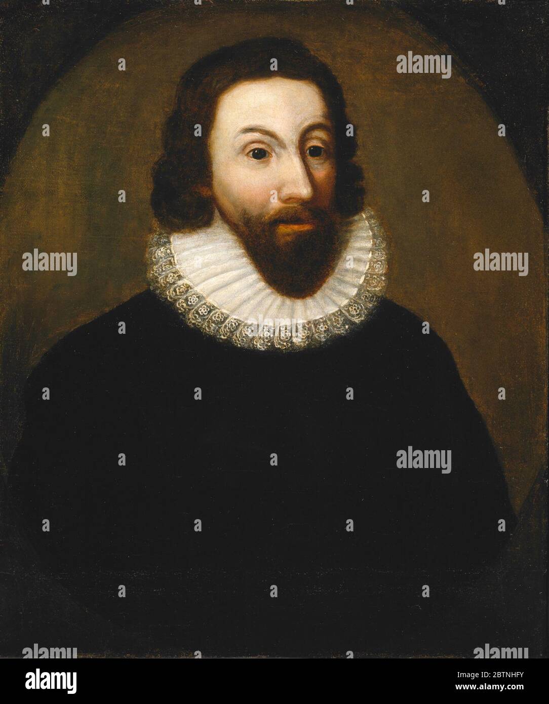 John Winthrop. John Winthrop a mené l'effort pour trouver une colonie anglaise dans le Nouveau monde où lui et d'autres puritans de la Compagnie de la Baie du Massachusetts pouvaient pratiquer leur religion libre du régime oppressif du roi Charles I. Banque D'Images