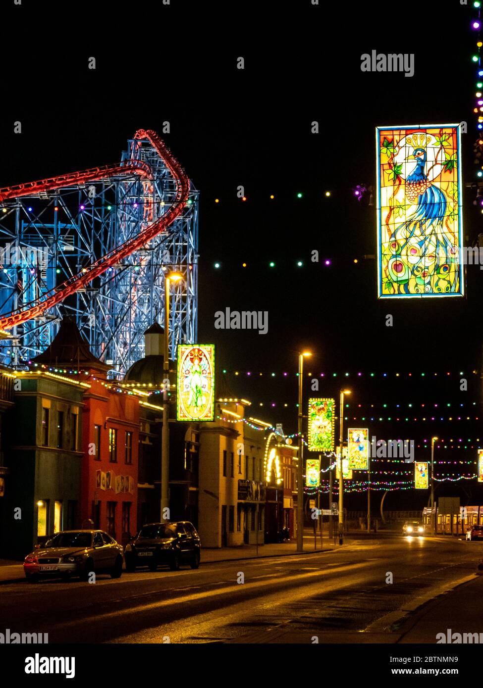 Blackpool illuminations 2019 front de mer Lancashire Angleterre Banque D'Images