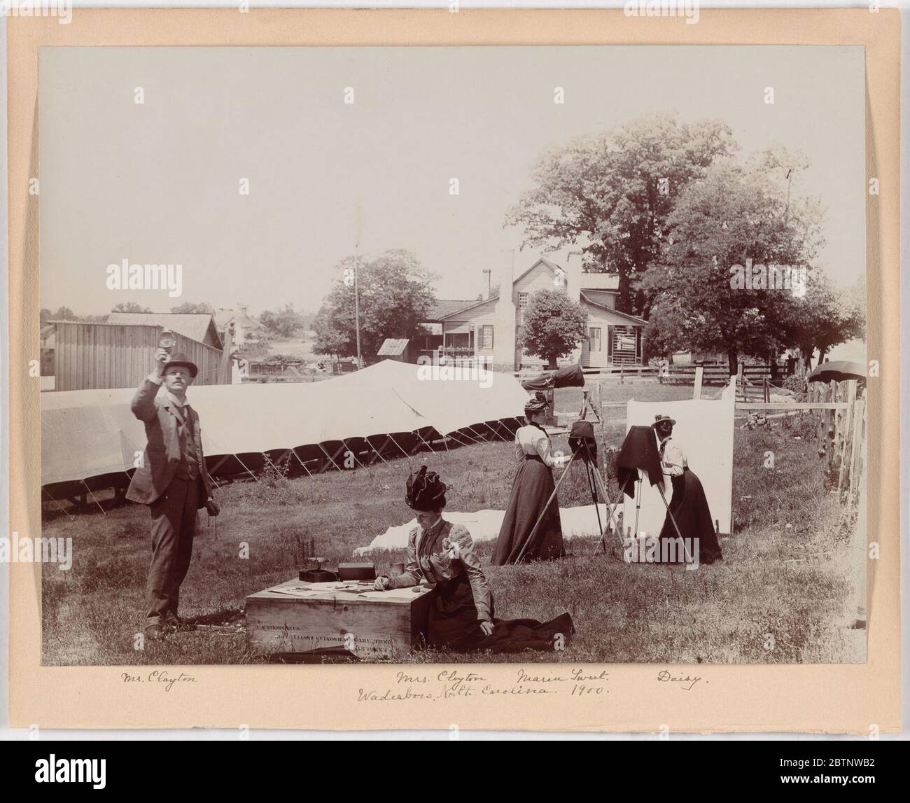 M. Mme Clayton. Banque D'Images