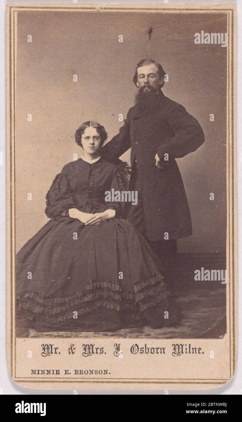 M. Mme J Osborn Milne. Banque D'Images