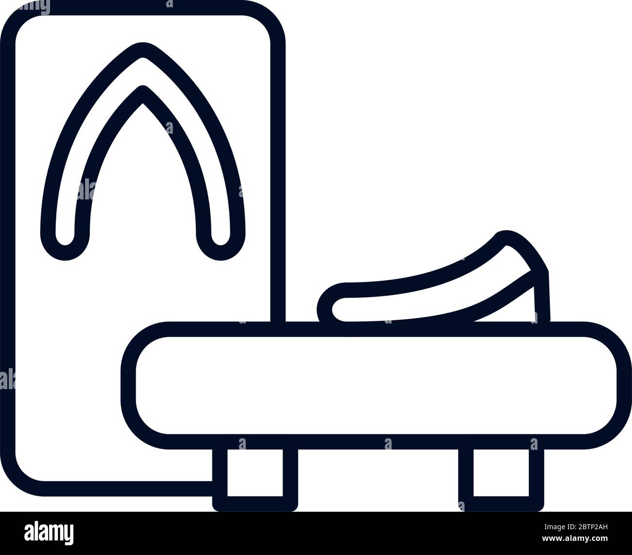 chaussures traditionnelles japonaises isolées icône vecteur illustration design Illustration de Vecteur