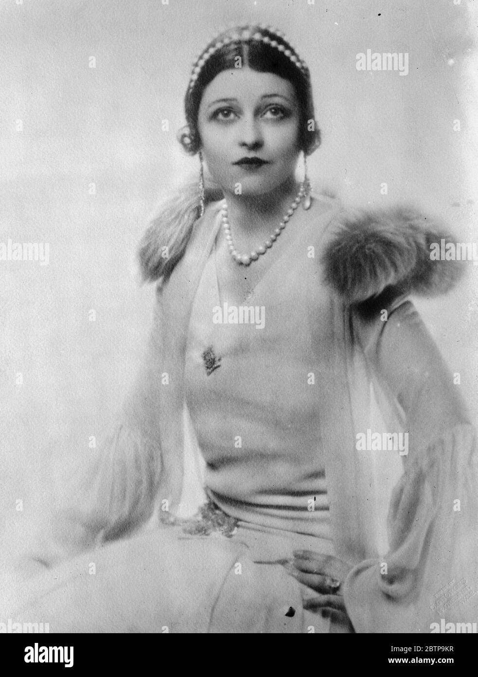 Mme Adrienne Brune . Comédie musicale actrice . 1927 Banque D'Images