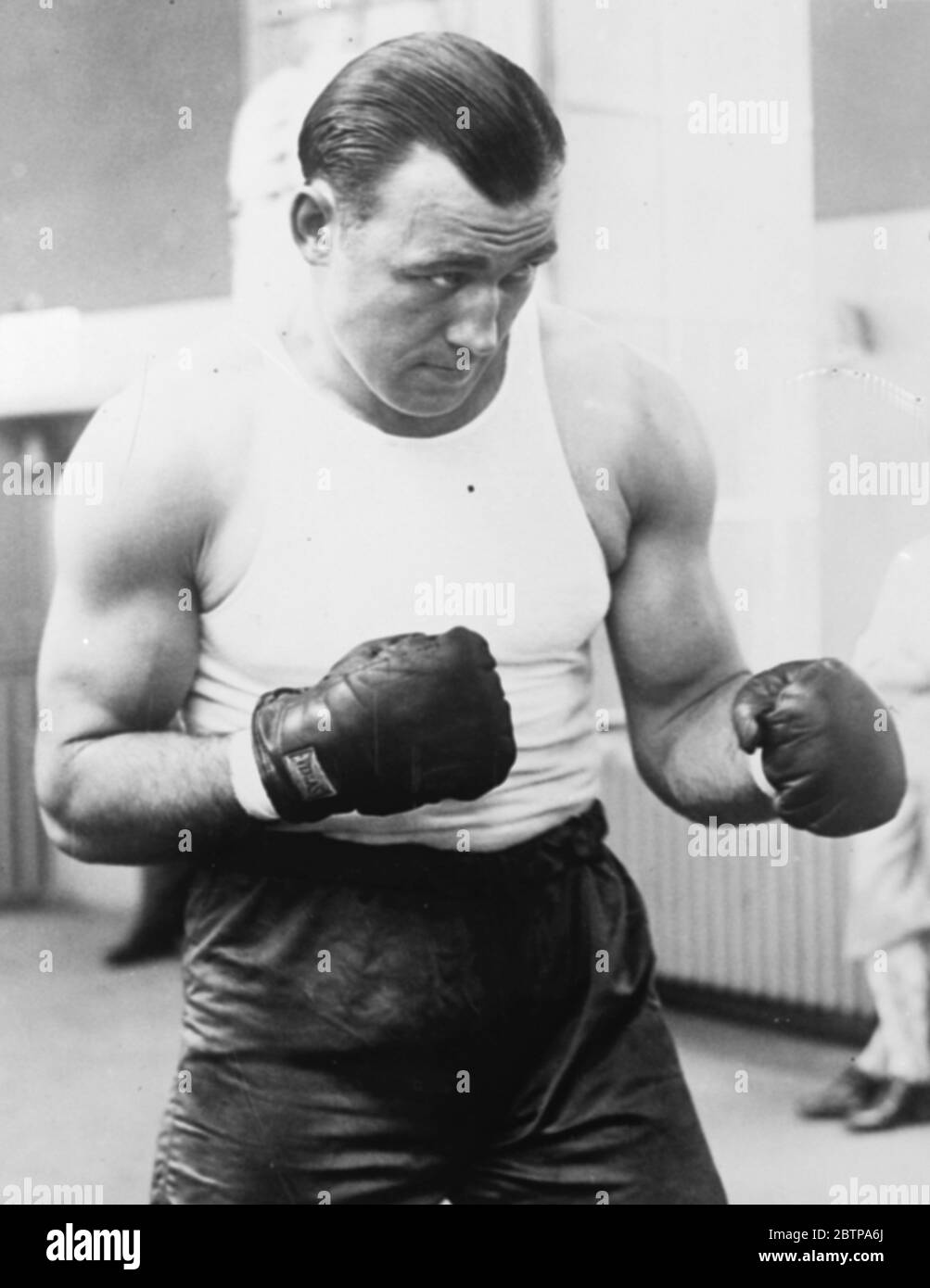 Jack Sharkey , boxeur 11 janvier 1928 Banque D'Images
