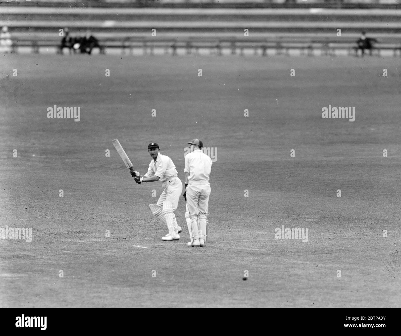 Cricket à l’Oval . Batteur Shepherd . 28 juin 1928 Banque D'Images