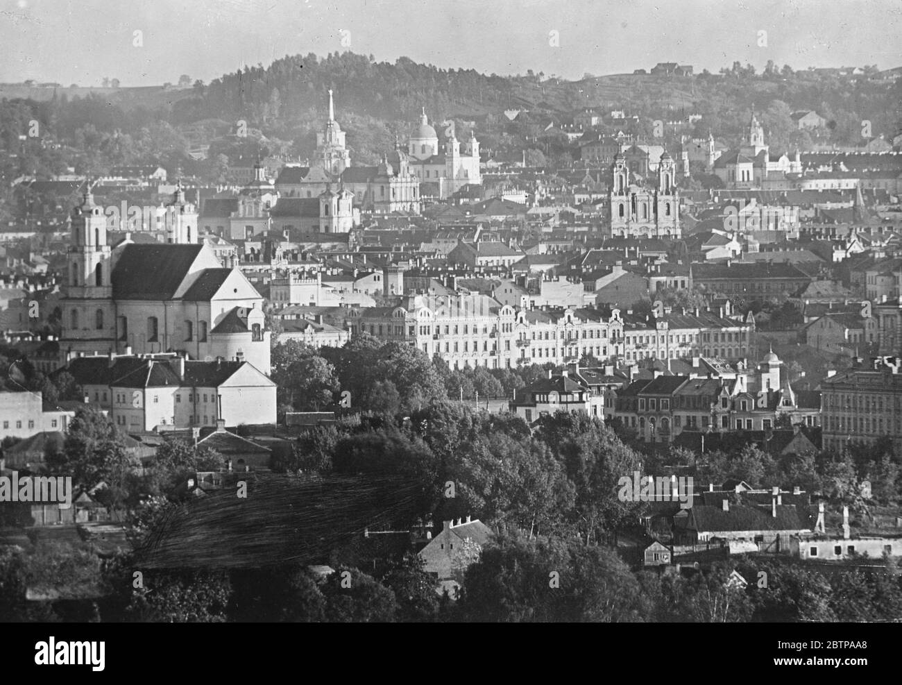 Vilna ( Vilnius ) UNE vue générale . 29 novembre 1927 Banque D'Images