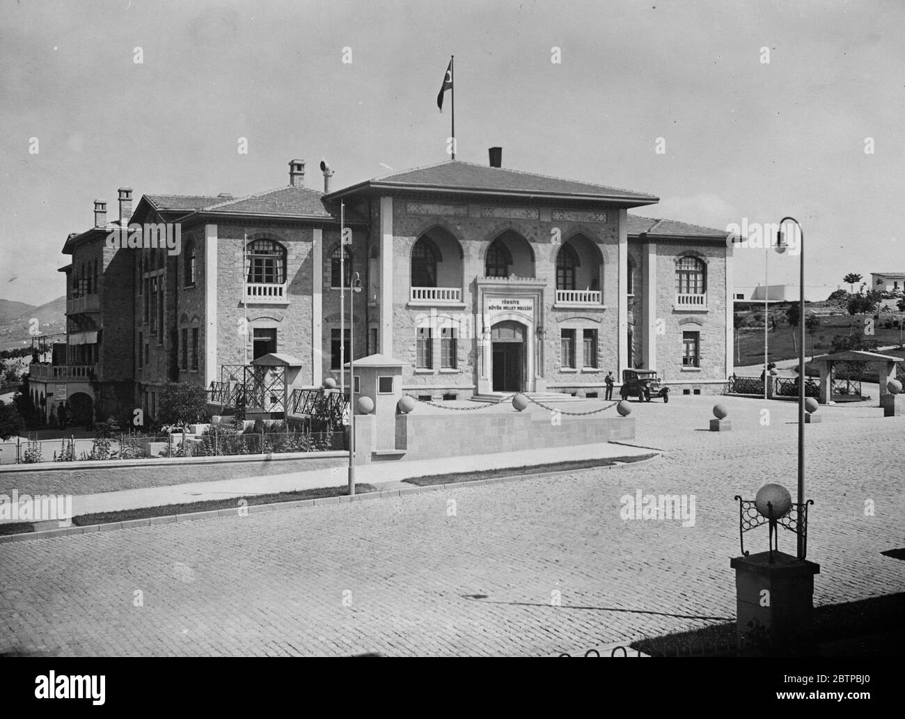 Angora . La façade du Palais de la Grande Assemblée nationale . 1er novembre 1931 Banque D'Images