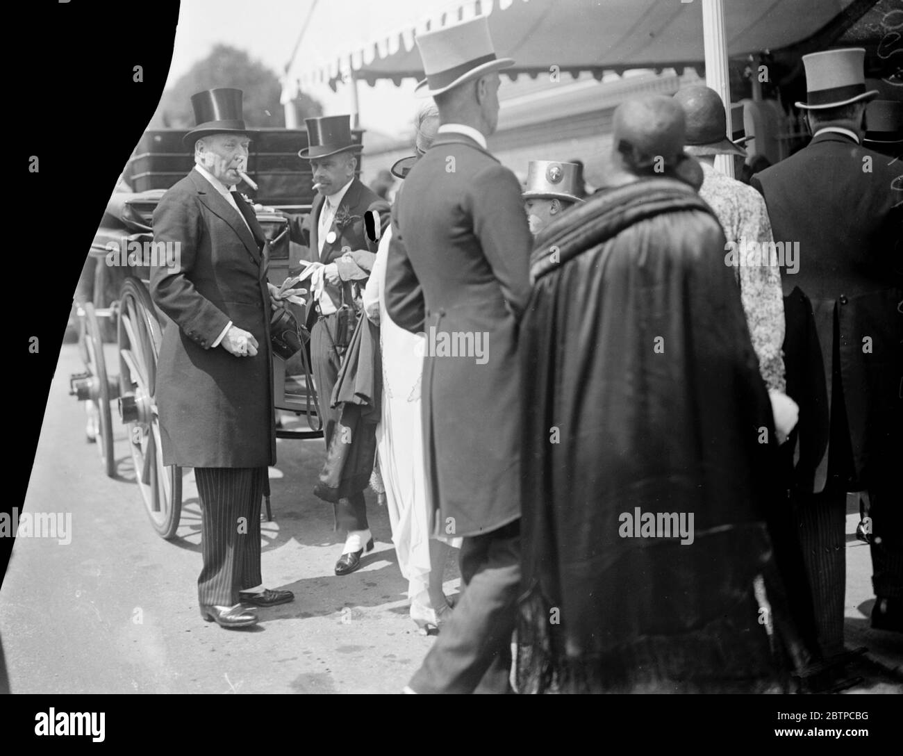 La réunion d'Ascot . Lord Lonsdale . 18 juin 1929 Banque D'Images