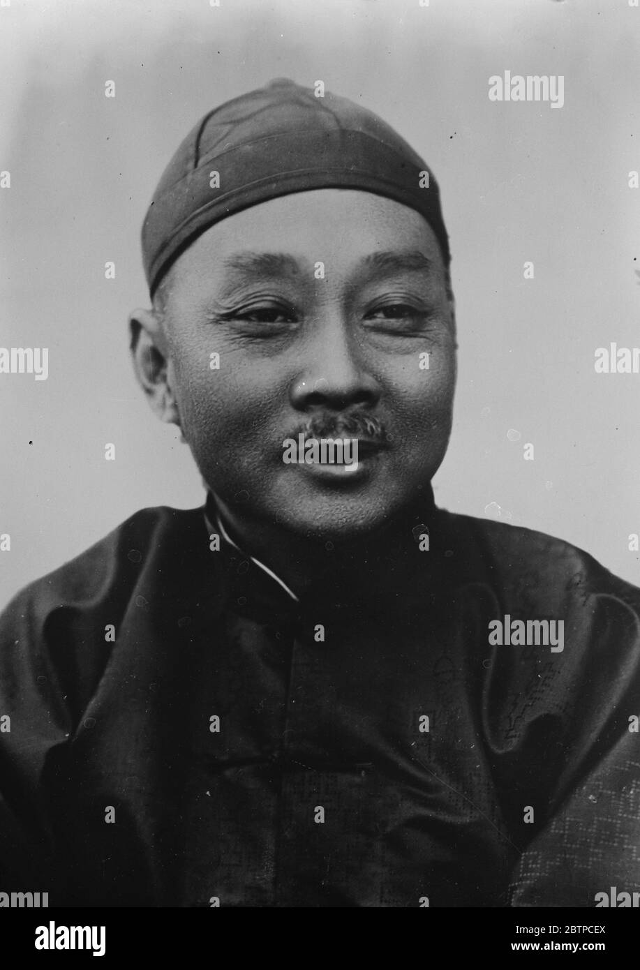 Célébrités chinoises . Hsieh Chieh Shih . Février 1933 Banque D'Images