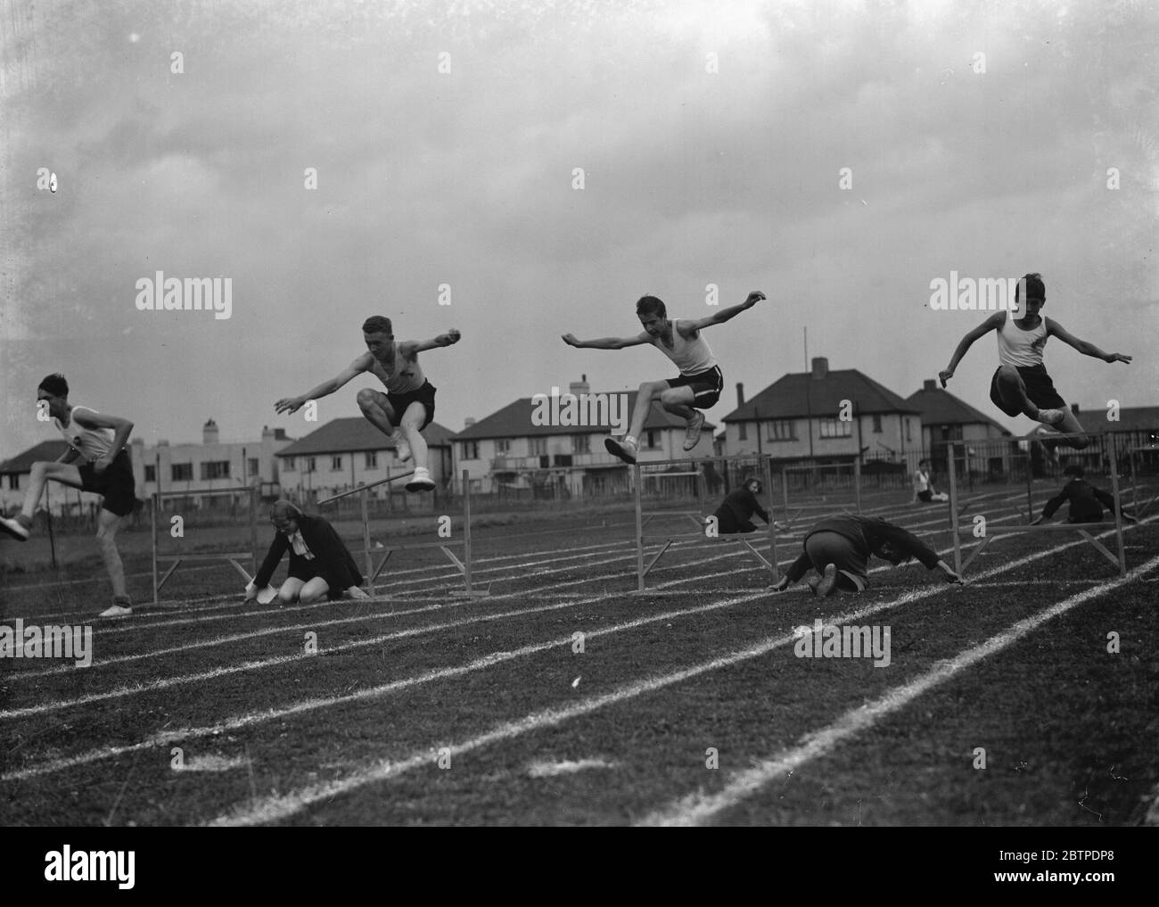 Darford Technical College Sports . 1937 Banque D'Images