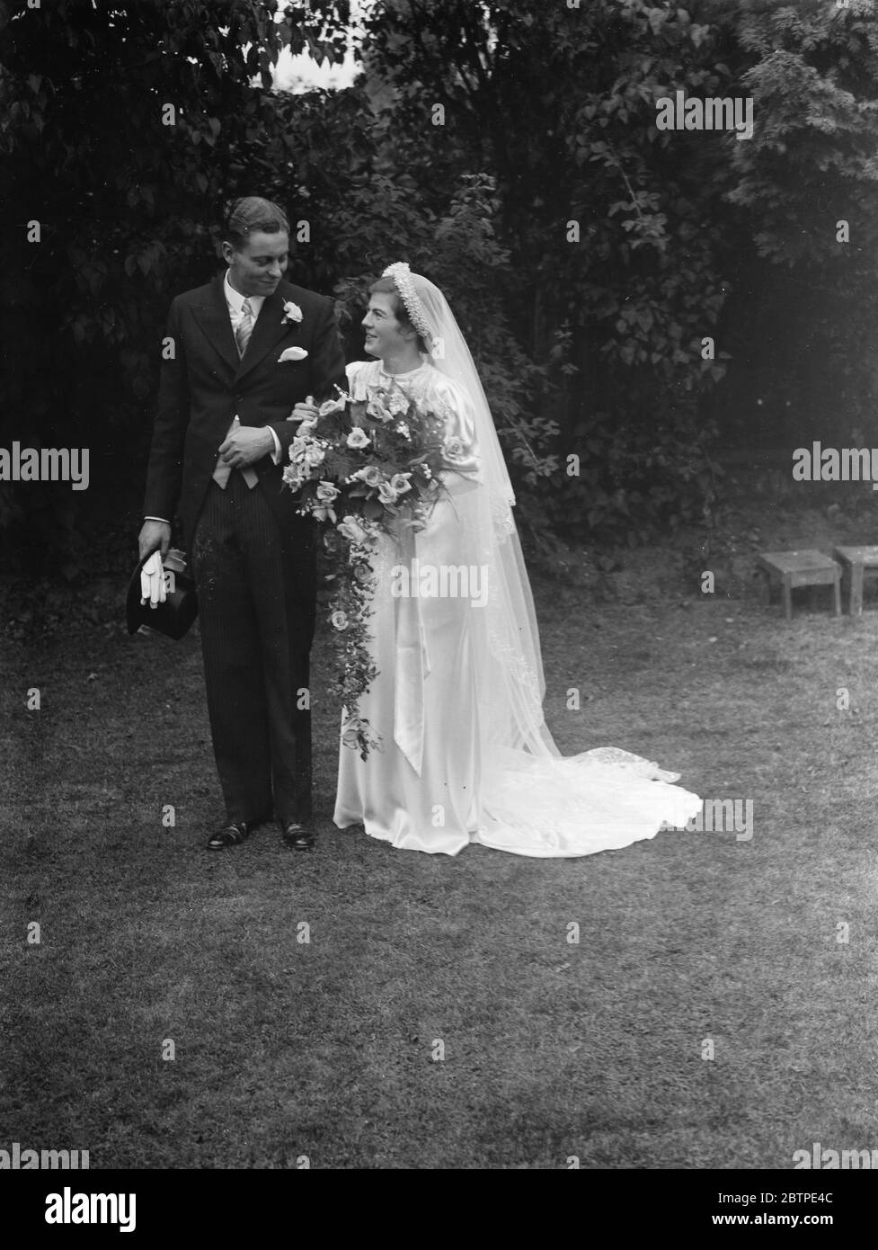 Symons et Pead wed . 28 août 1937 Banque D'Images