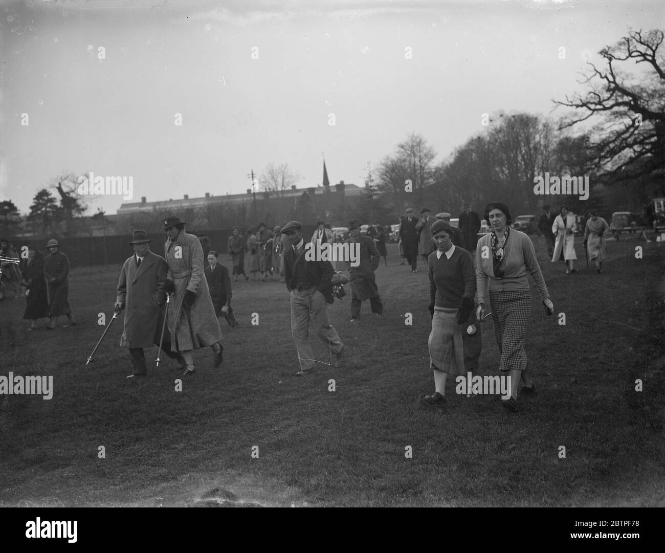 Championnats de golf Sidcup pour femmes . 1936. Banque D'Images