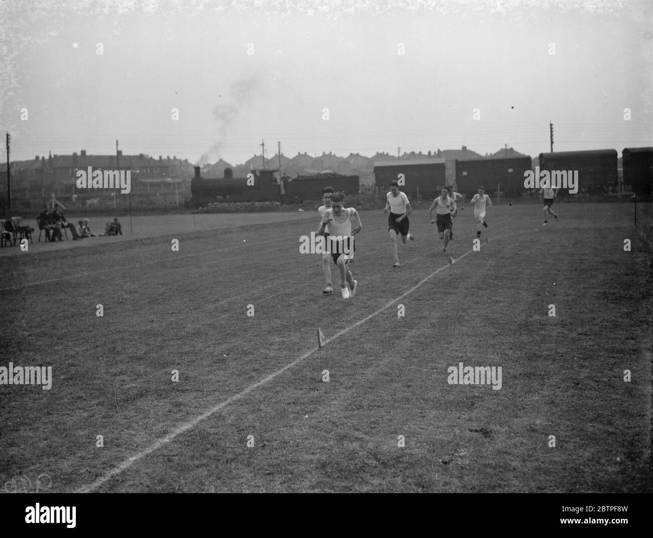 Dartford technique College sports . 1938 Banque D'Images