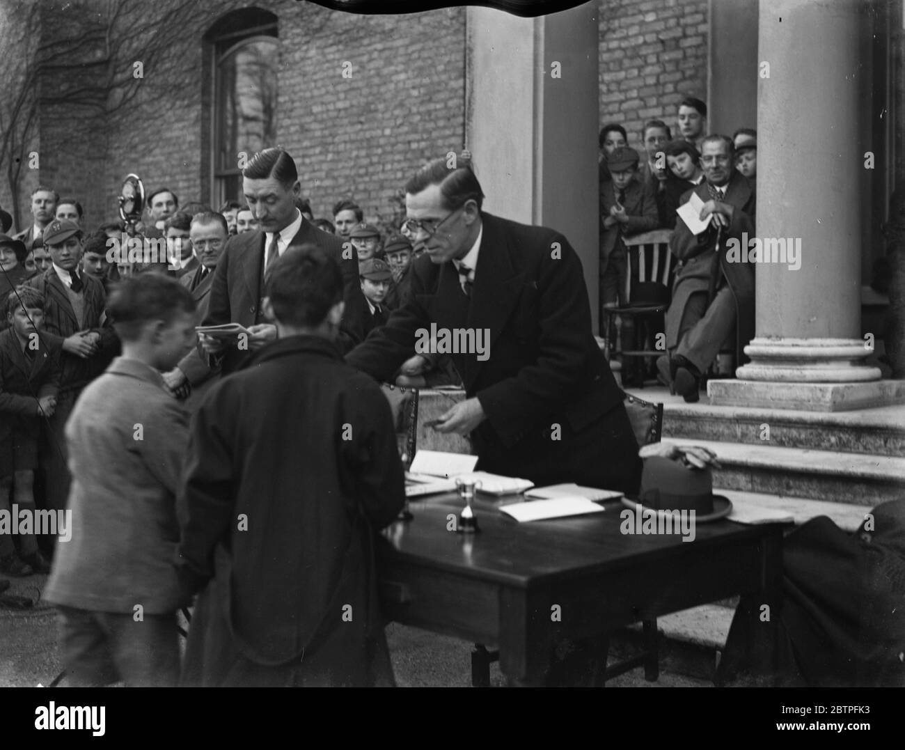 Eltham College Sports . Présentation des prix . 1937 Banque D'Images