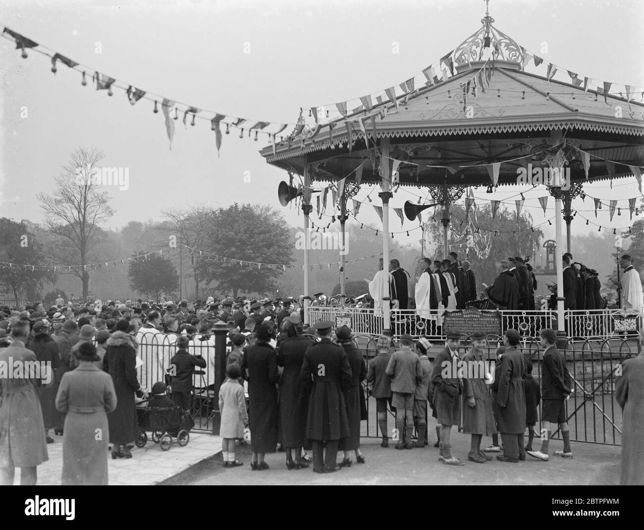 Festivités du couronnement à Dartford . 15 mai 1937 Banque D'Images