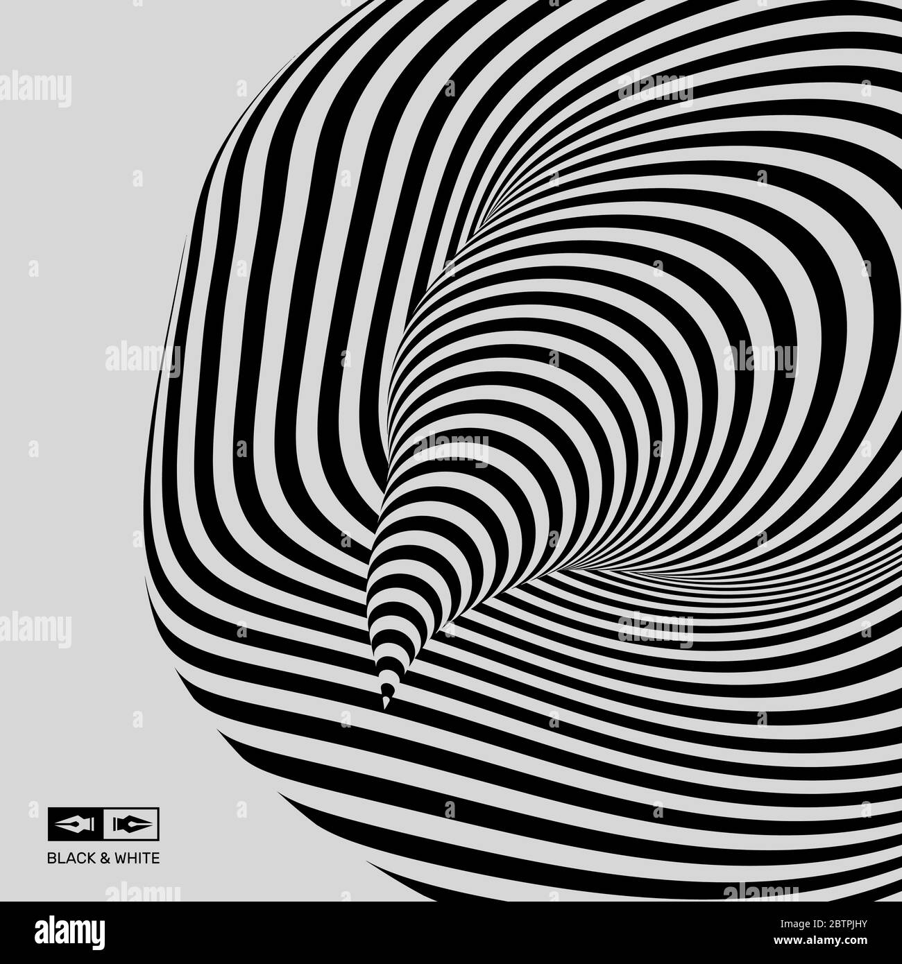 Tunnel optical illusion Banque de photographies et d’images à haute ...