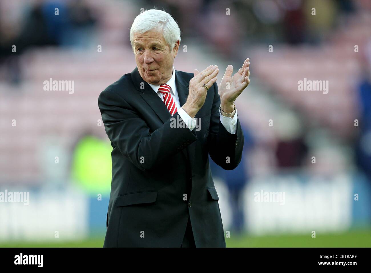 SUNDERLAND, ANGLETERRE - Jimmy Montgomery, ancien joueur Sunderland qui a joué dans la finale de la coupe 1973 sur Leeds United avant le match de la coupe FA troisième tour entre Sunderland et Leeds United au stade de Light, Sunderland, dimanche 4 janvier 2015 (Credit: Mark Fletcher | MI News) Banque D'Images