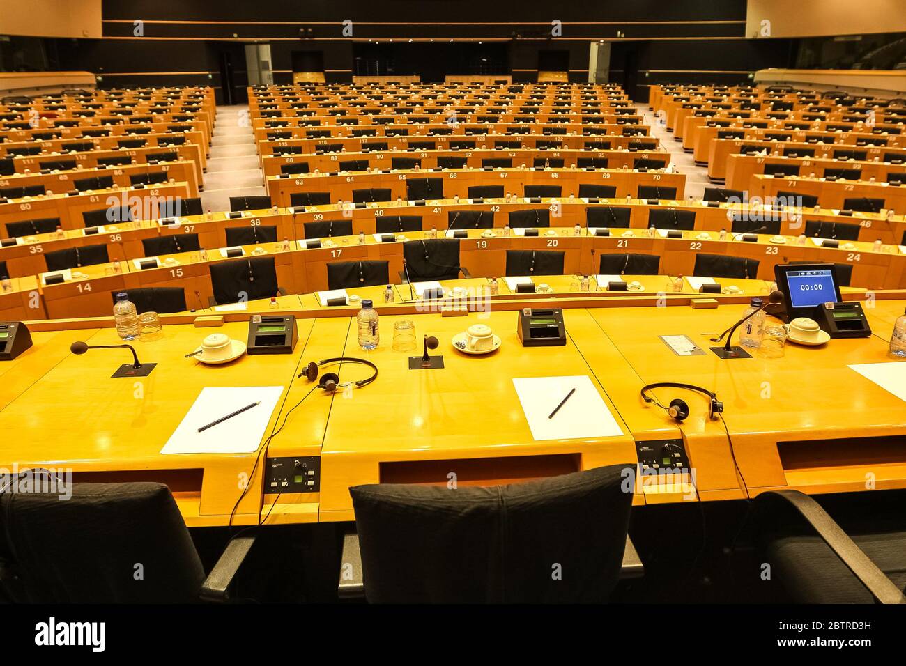 Salle de conférence du Parlement européen, Bruxelles, Belgique - 02 mars 2011 Banque D'Images