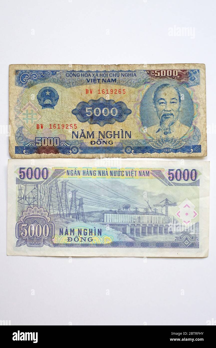 Cinq mille longs, đồng vietnamien, Dong Viehomesischer, VND, Vietnam, Asie Banque D'Images