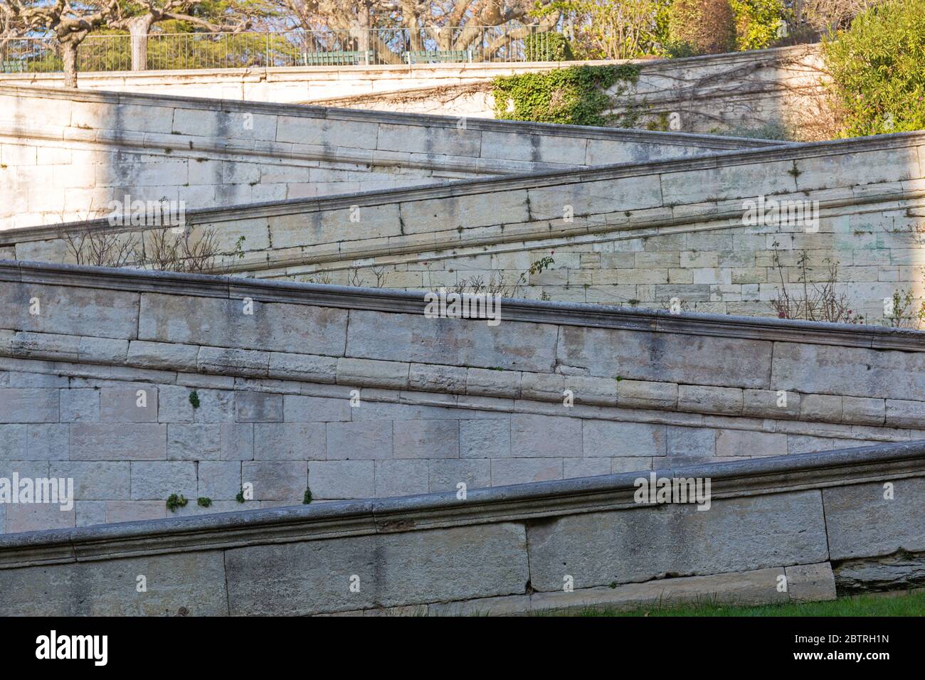 Sainte Anne d'escaliers dans le jardin des Doms Avignon France Banque D'Images