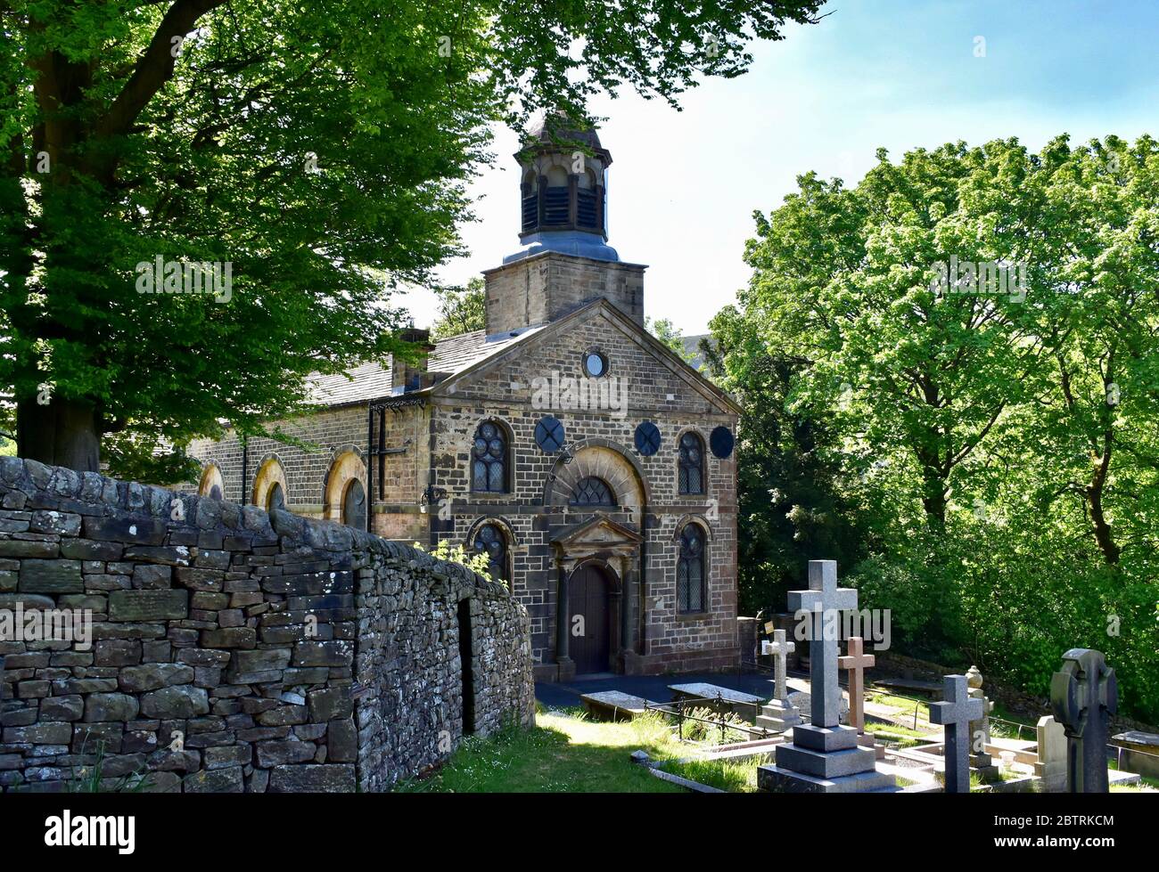 Église Saint-Jean-le-Divin, Cliviger Banque D'Images Église Saint-Jean-le-Divin, Cliviger Banque D'Images