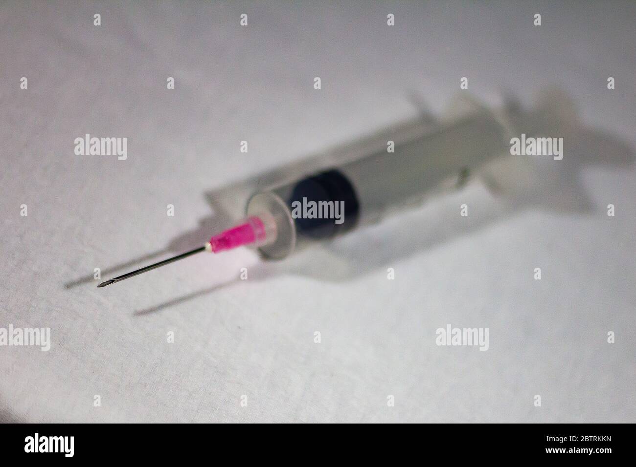 Seringue de vaccination hypodermique Banque D'Images