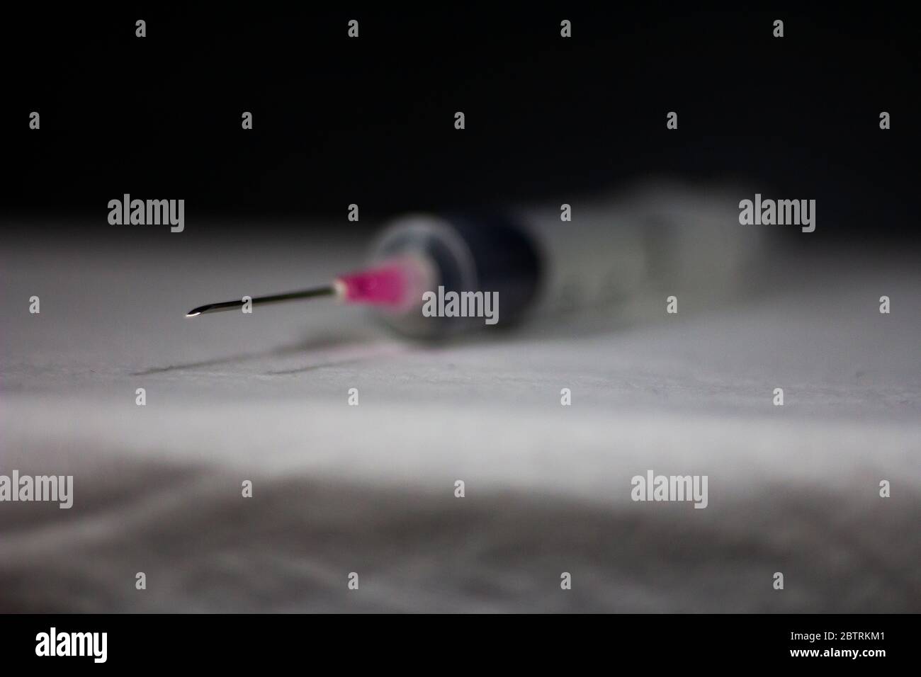 Seringue de vaccination hypodermique Banque D'Images