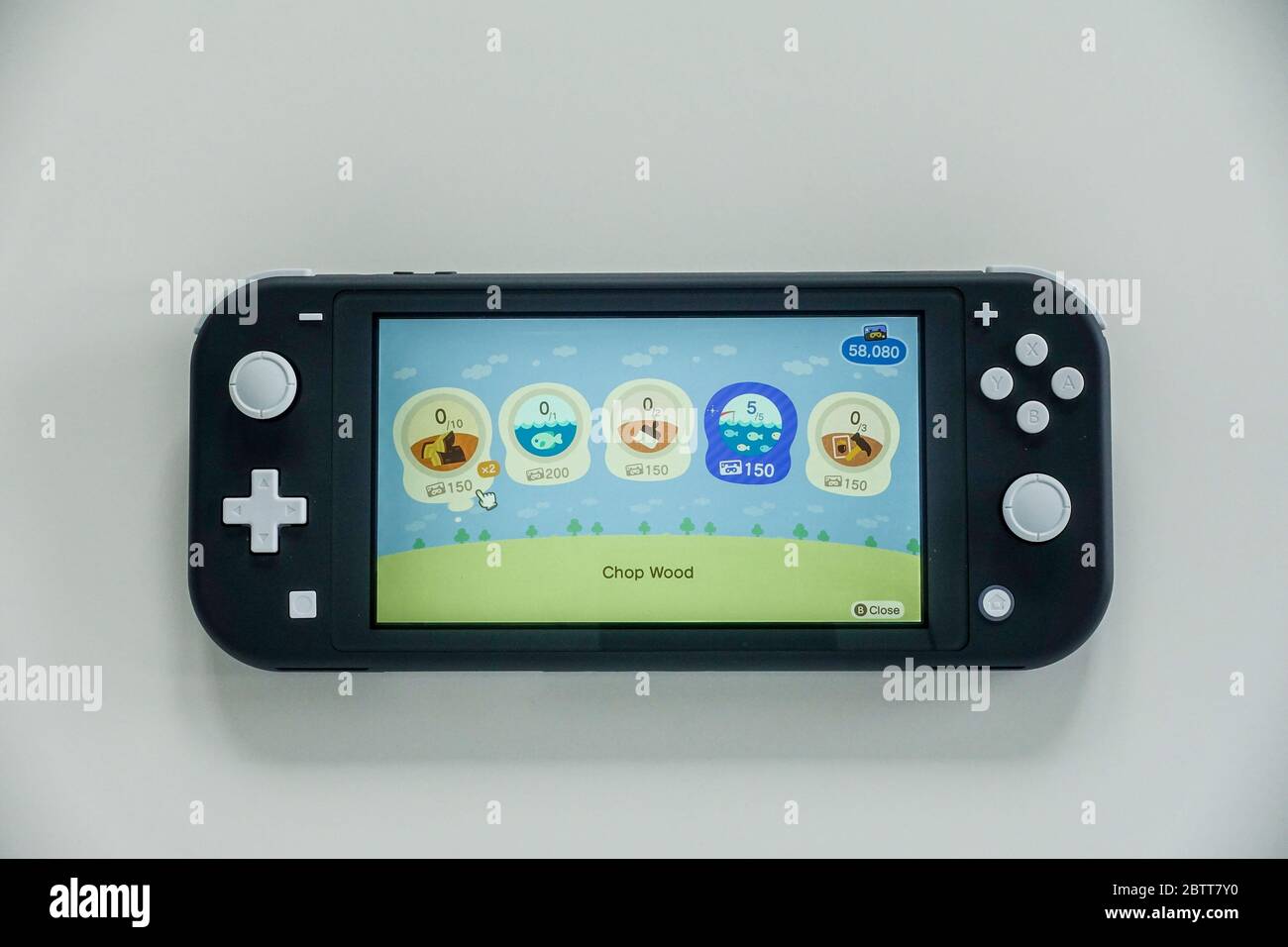 Orlando,FL/USA -5/27/20: L'écran NOOK Miles + dans le jeu Animal Crossing  New Horizons sur une Nintendo Switch Lite Photo Stock - Alamy