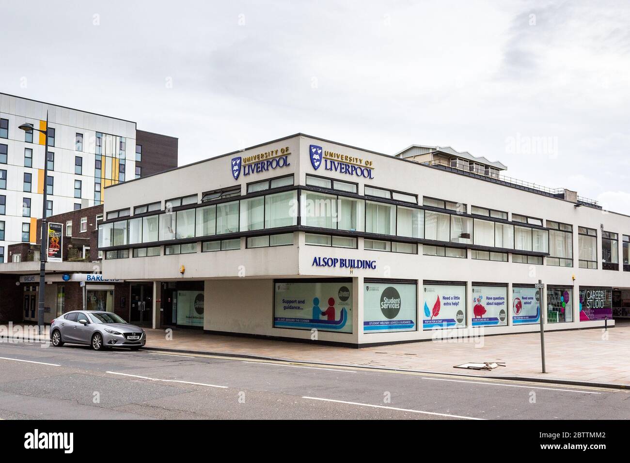 Alsop Building, University of Liverpool Student Services, Brownlow Hill, Liverpool Banque D'Images