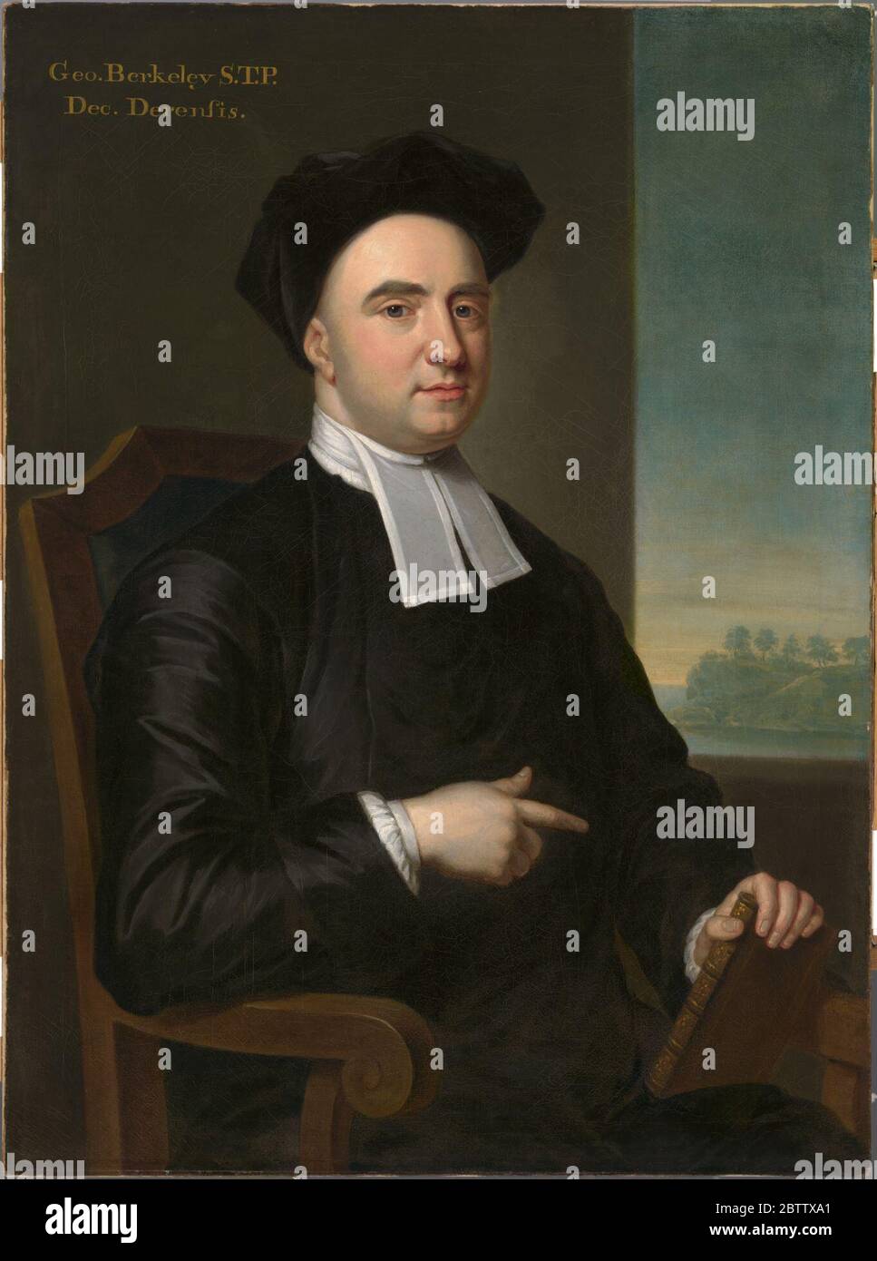 Évêque George Berkeley. Né et éduqué en Irlande, le religieux anglican Berkeley était un chef religieux et intellectuel en Grande-Bretagne. Banque D'Images