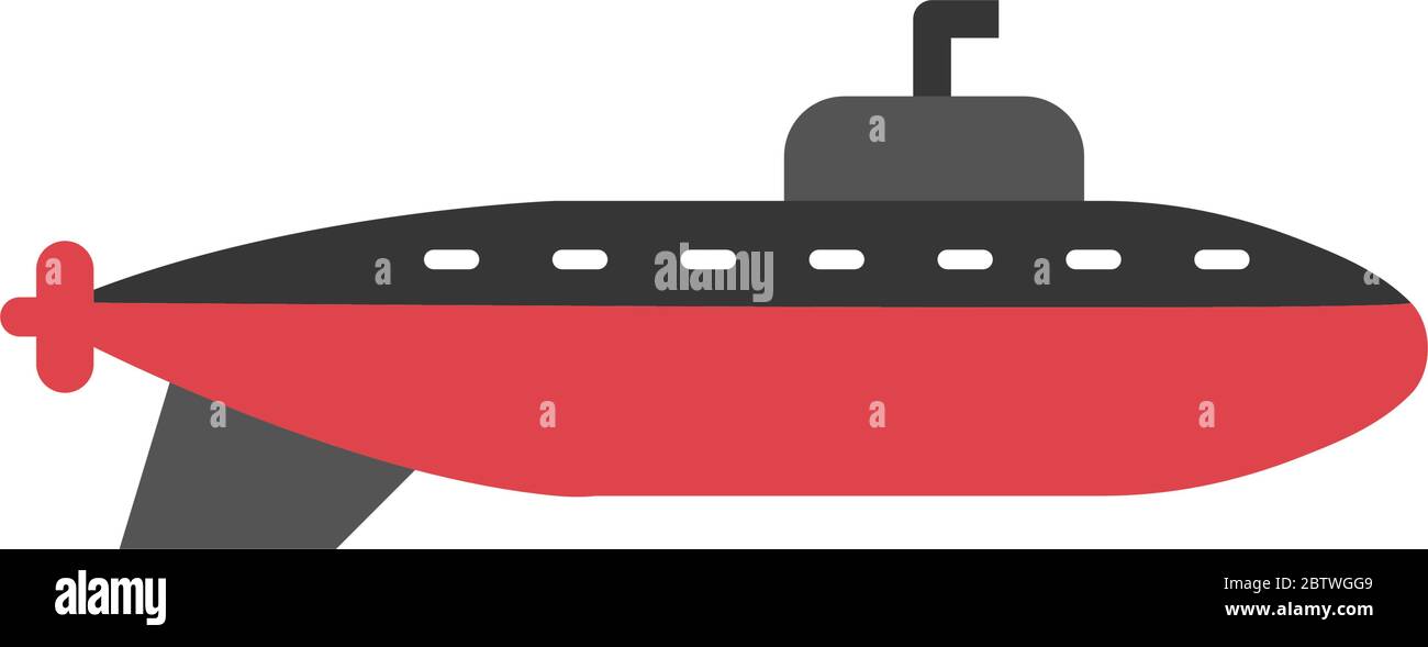 Vecteur de modèle de conception graphique sous-marin isolé Illustration de Vecteur