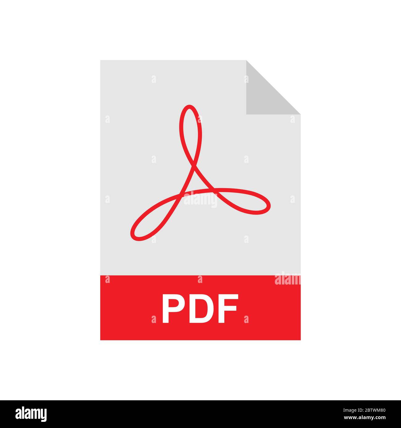Icône de vecteur de fichier au format PDF Illustration de Vecteur