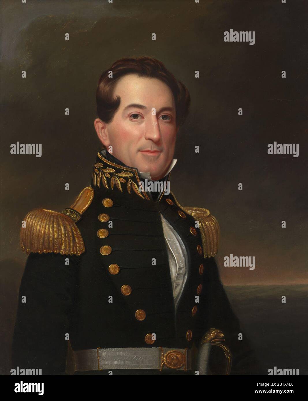David Glasgow Farragut. Né à Campbell Station, le TennesseePresident Abraham Lincoln a considéré la nomination de David Glasgow Farragut comme commandant de l'escadron de blocus du golfe Ouest le meilleur qu'il ait fait pendant la guerre civile. Banque D'Images