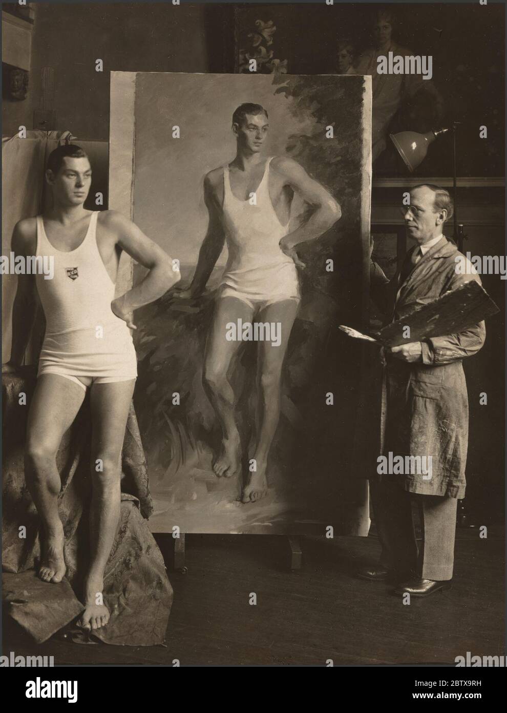 Johnny Weissmuller. Banque D'Images