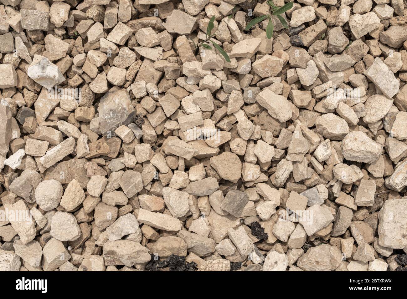 Le gravier concassé comme arrière-plan ou de texture ,Fond de gravier de granit Banque D'Images