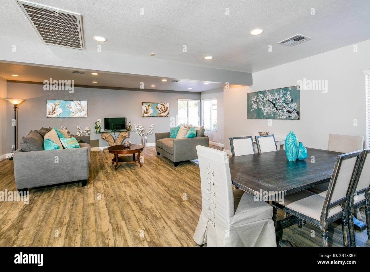 Intérieur d'un condominium photographié à Sunset Winds Apartments Henderson, NV, USA Banque D'Images