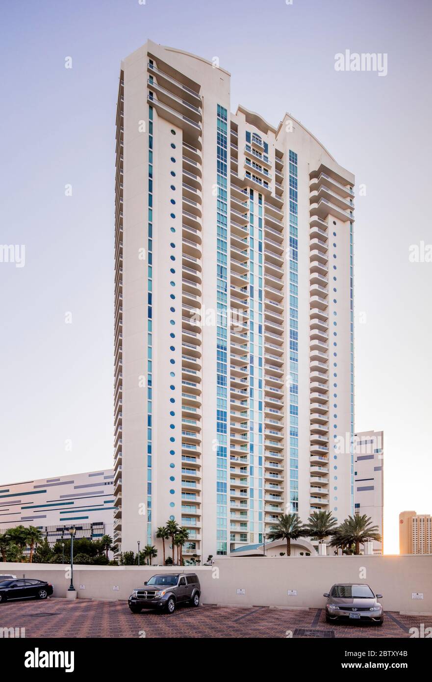 Intérieur des tours Turnberry. Turnberry Towers est un complexe de condominiums de 45 étages à deux tours à Winchester, Nevada, près du Strip de Las Vegas. Banque D'Images