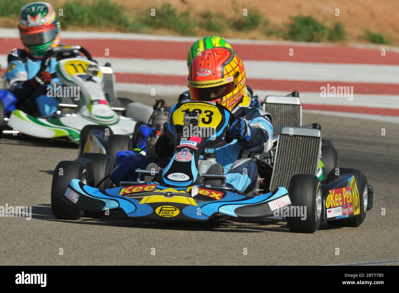 Charles Leclerc carrière de karting. Banque D'Images