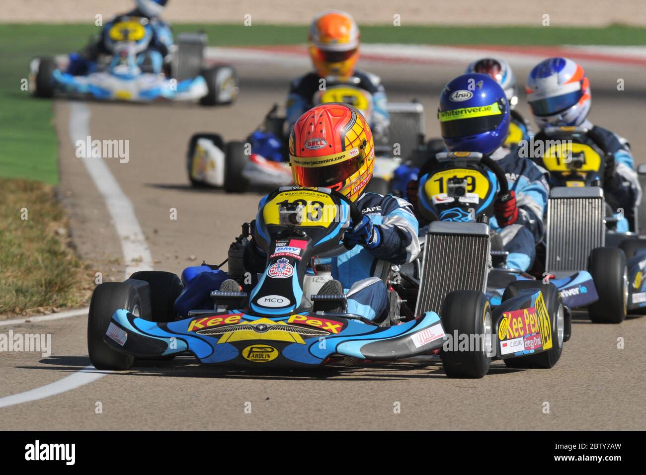 Charles Leclerc carrière de karting. Banque D'Images