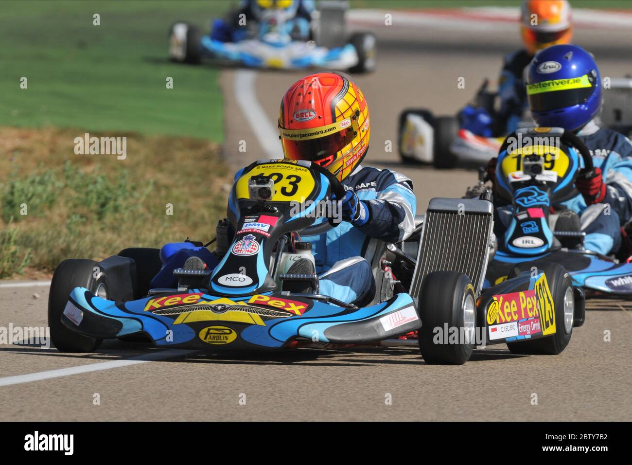 Charles Leclerc carrière de karting. Banque D'Images