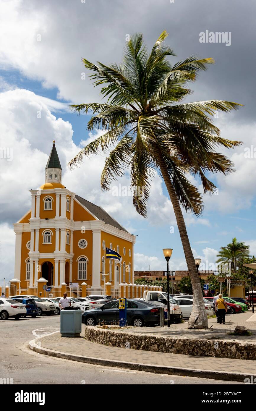 Reine de la cathédrale très Sainte du Rosaire, Willemstad, Curaçao, Iles ABC, Antilles néerlandaises, Caraïbes, Amérique centrale Banque D'Images