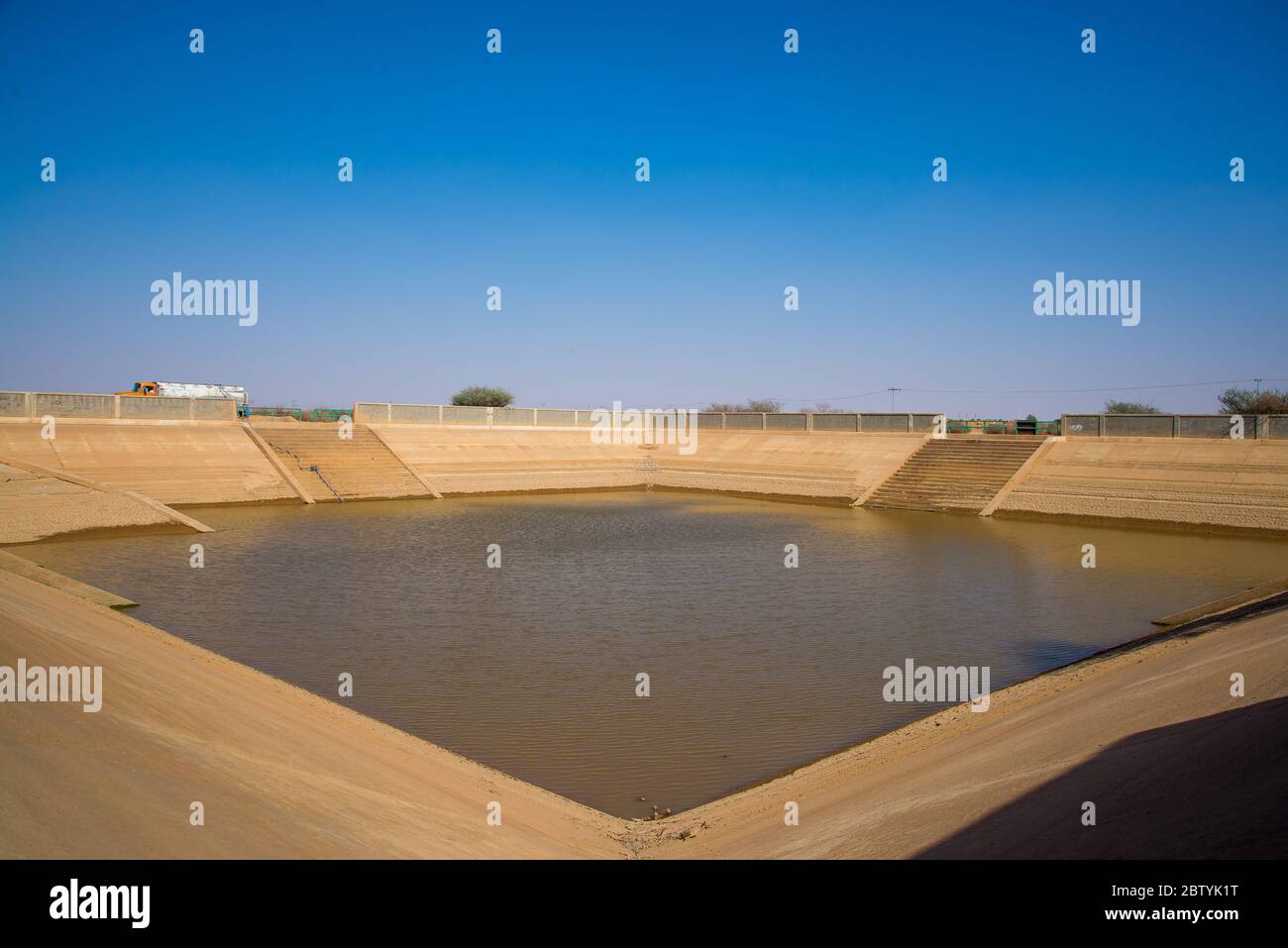 Piscine archéologique de Zubaydah ou piscine Aqeeq Banque D'Images