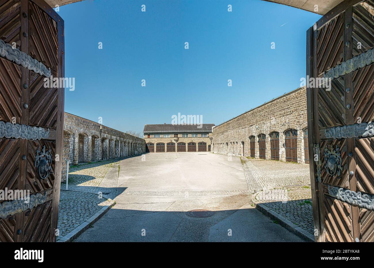 KZ Memorial mauthausen, camp de concentration près de Linz, Autriche Banque D'Images