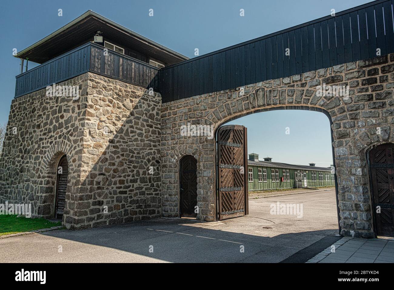 KZ Memorial mauthausen, Monument aux victimes dans le camp de concentration de la Nouvelle-Écosse, dans la 2ème Guerre mondiale Banque D'Images