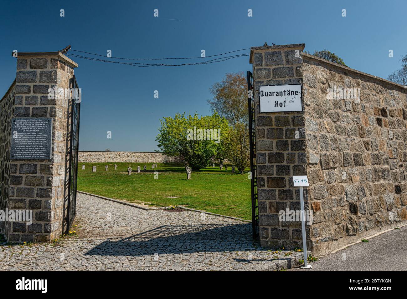 KZ Memorial mauthausen, Monument aux victimes dans le camp de concentration de la Nouvelle-Écosse, dans la 2ème Guerre mondiale Banque D'Images